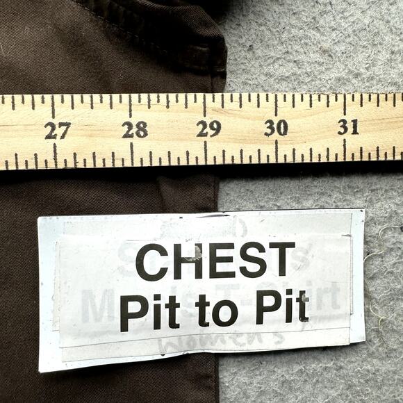 Woolrich Cotton Twill Long Sleeve Shirt Men XXL Pocket Roll-Tab Button Down 6418 - Picture 4 of 11